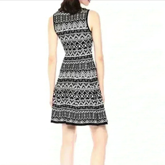 Altar’d State Rayon Black/white Sleeveless Knit A-Line Mini Dress Size S - Picture 2 of 16